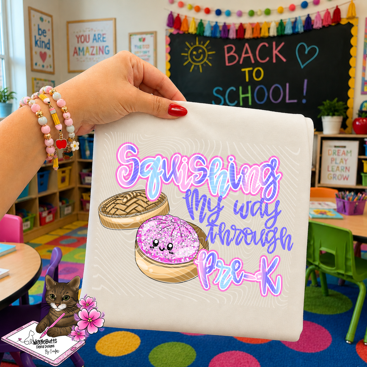 Back to School Squishing My Way Through Grade Levels Teacher Design Bundle