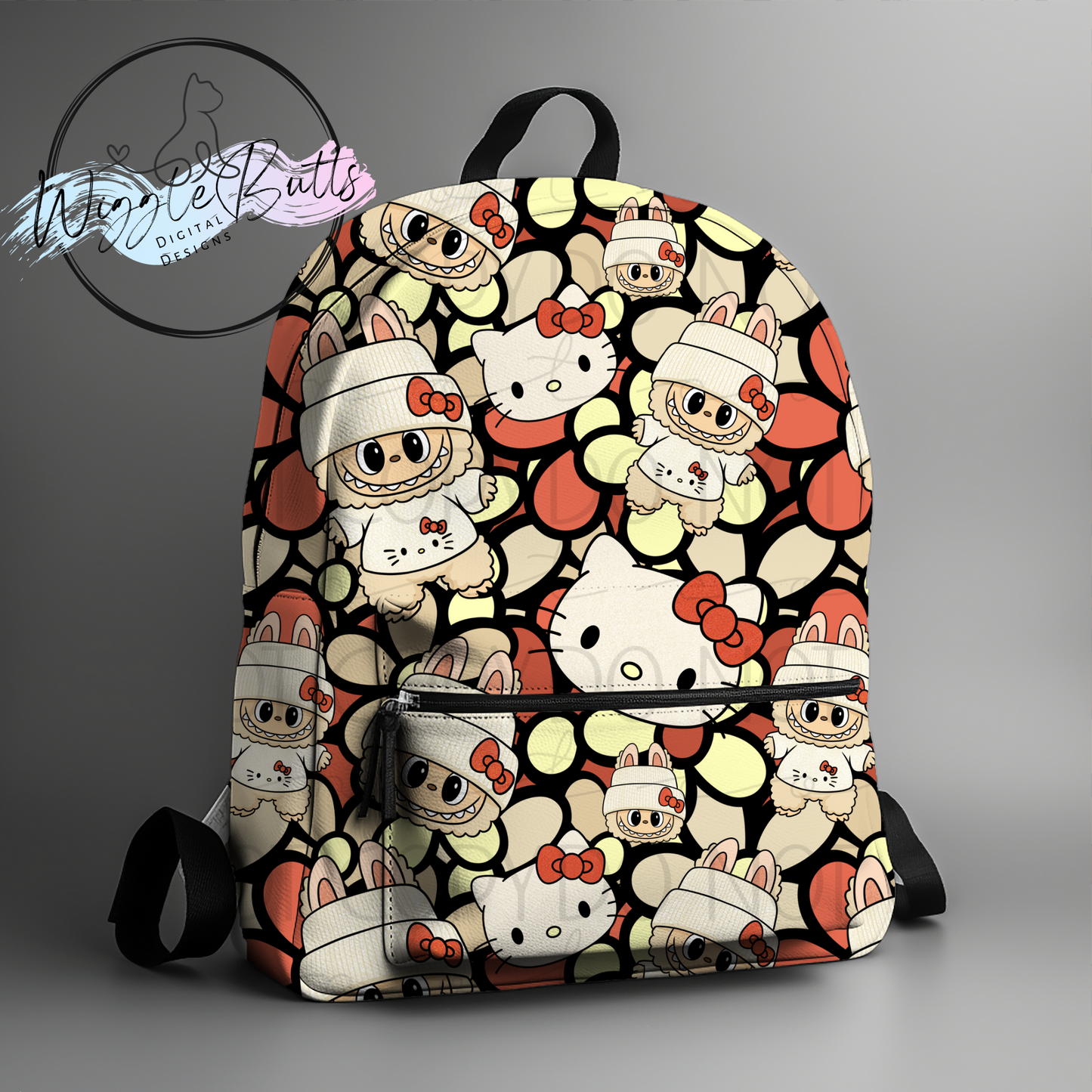 Anime Kitty and Friends Little Monsters Seamless File