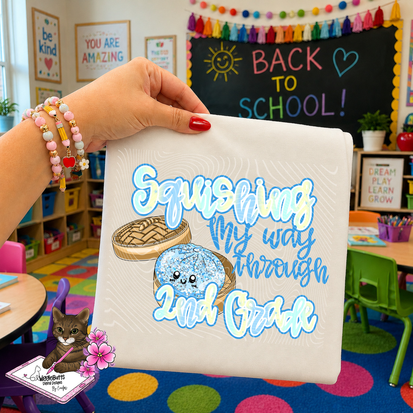 Back to School Squishing My Way Through Grade Levels Teacher Design Bundle