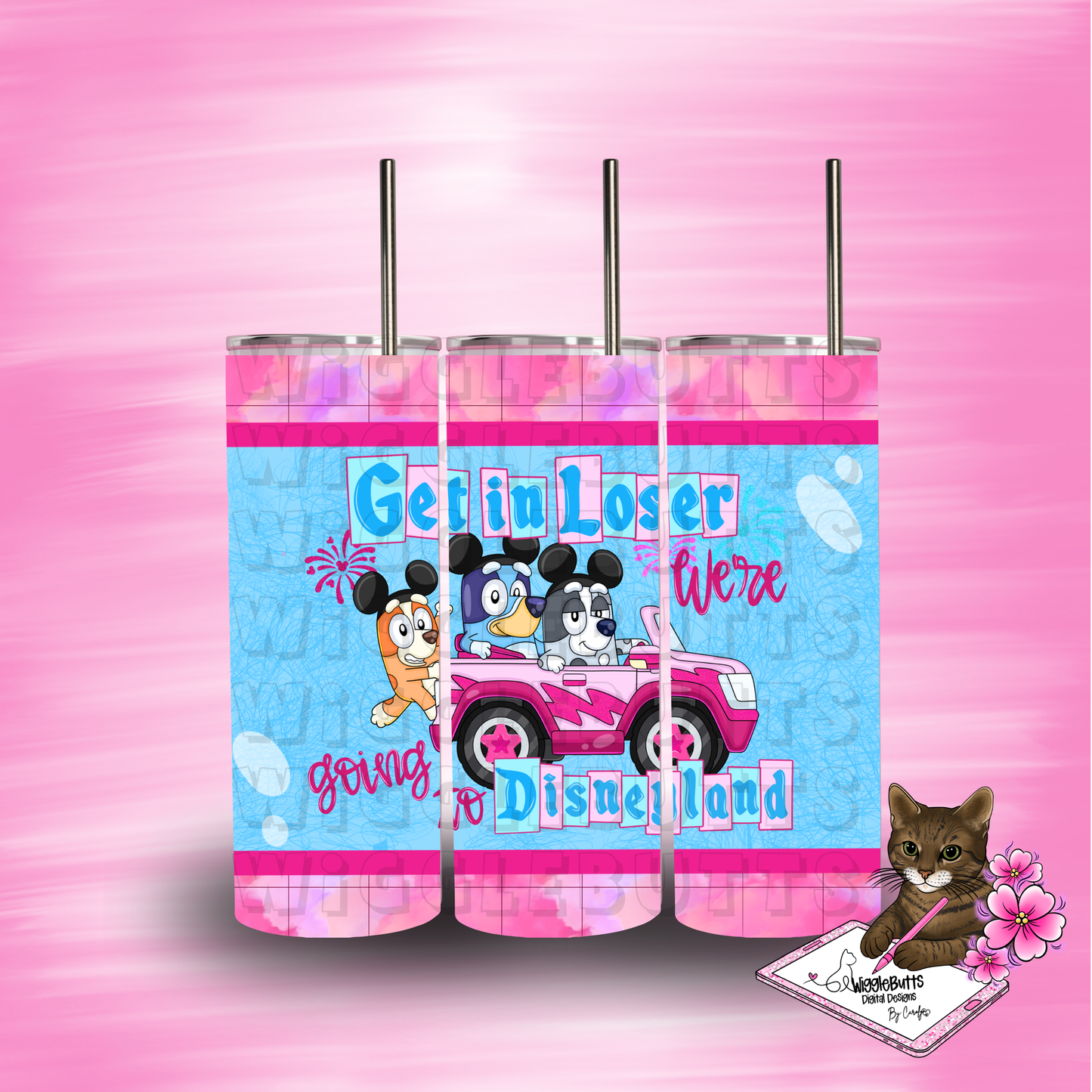 Blue Dog Puppies Goes to Castle Solo Design Bundle