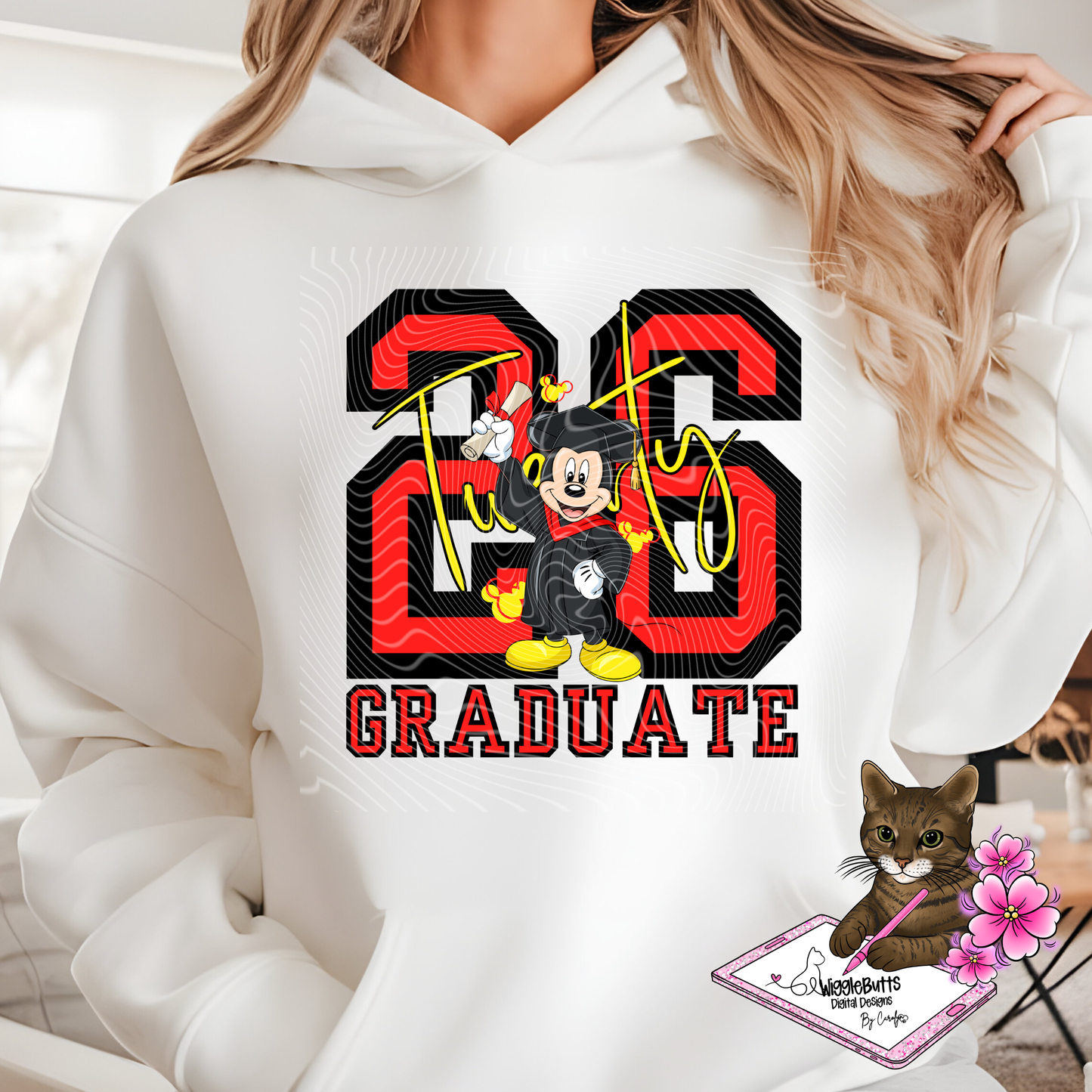 Mouse and Friends 2026 Graduate Graduation PNG Design