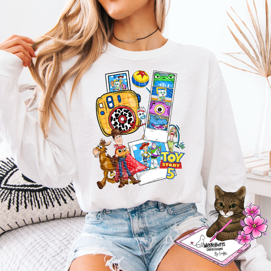 Toys Number 5 Polaroid PNG Design