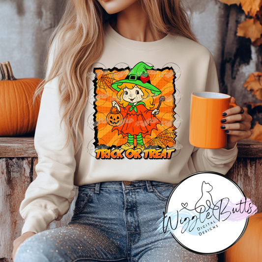 Strawberry girl Halloween PNG Design