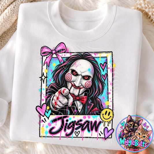 Horror Character Polaroid PNG Design