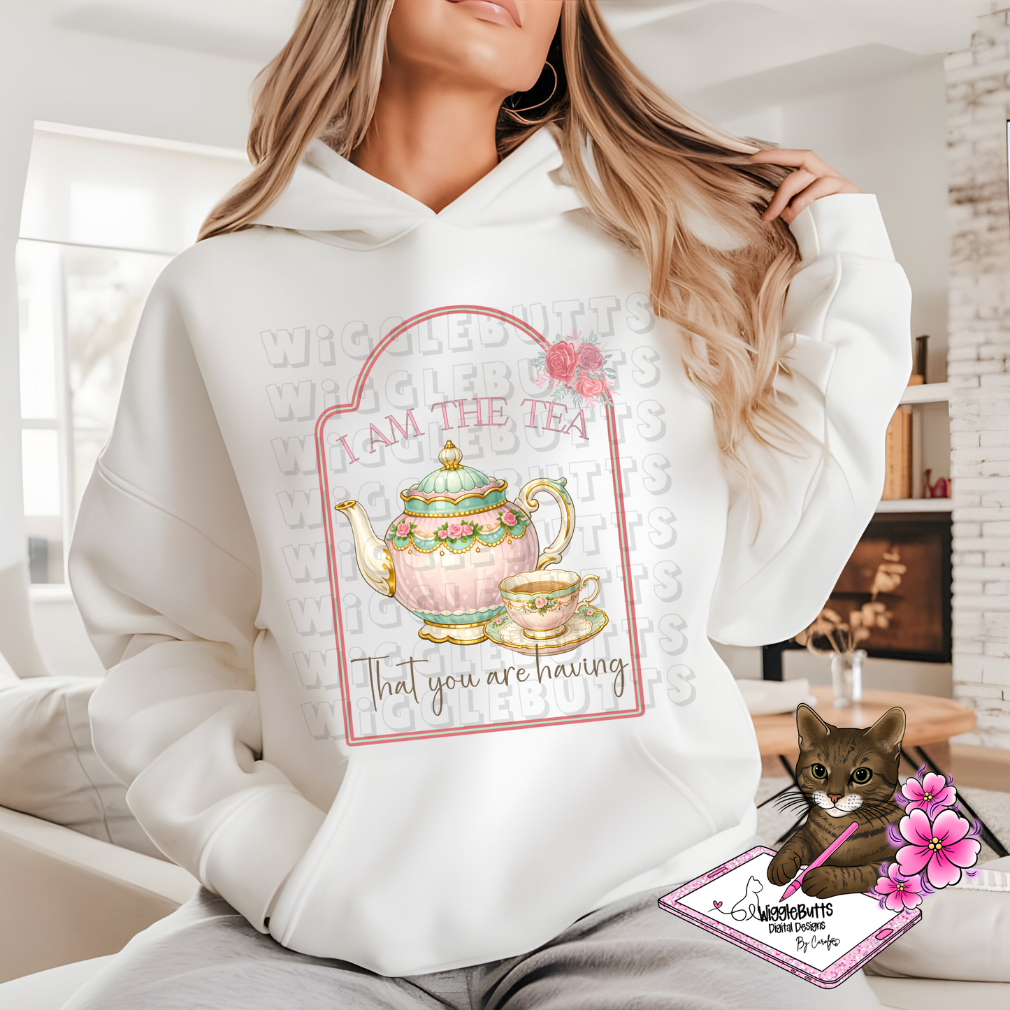 19th Century Drama I am the Tea PNG Design