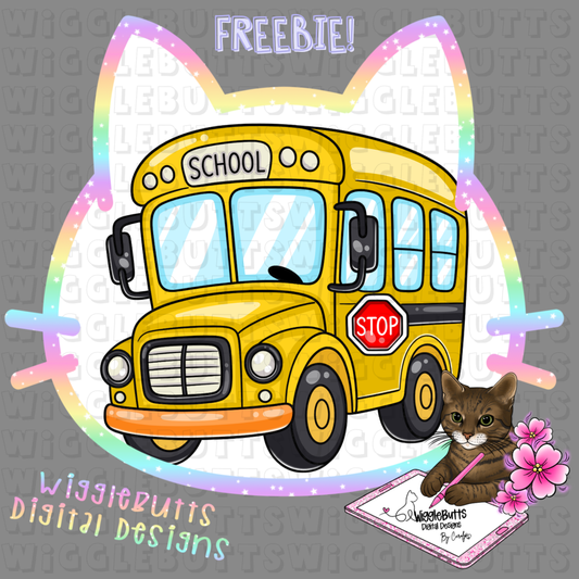 Back to School School Bus ClipArt Piece
