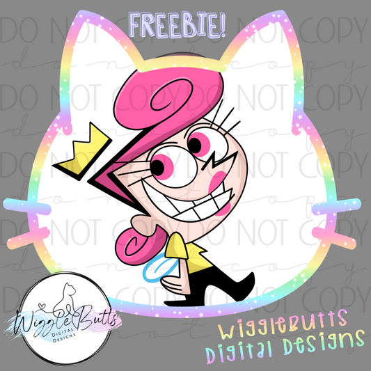 Pink Fairy Parent ClipArt Piece