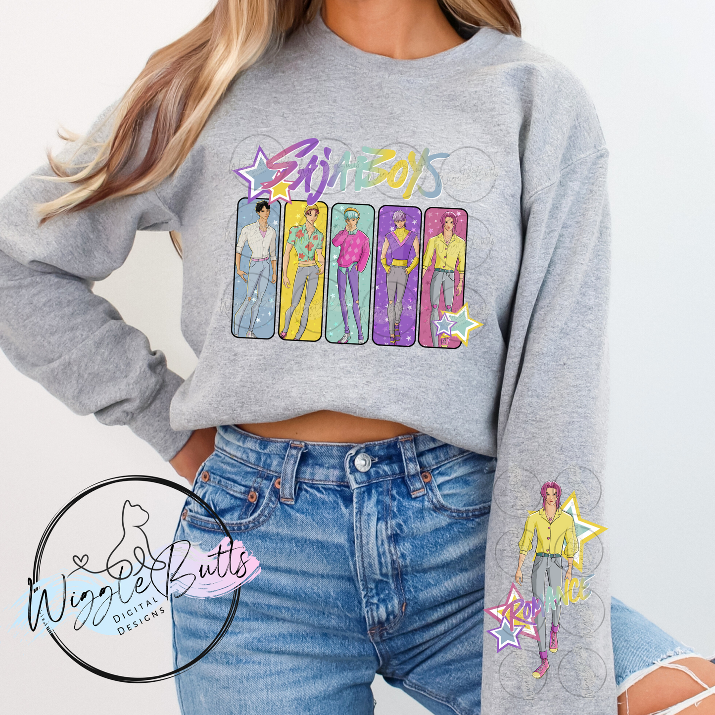 Anime Soda Boys PNG Design Bundle2