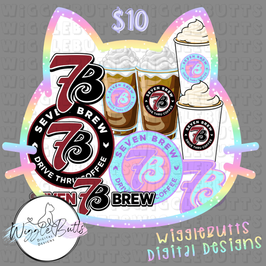 Coffee Lovers Logo and Cups ClipArt Bundle