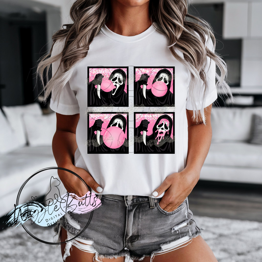 Horror Ghost Bubblegum PNG Design