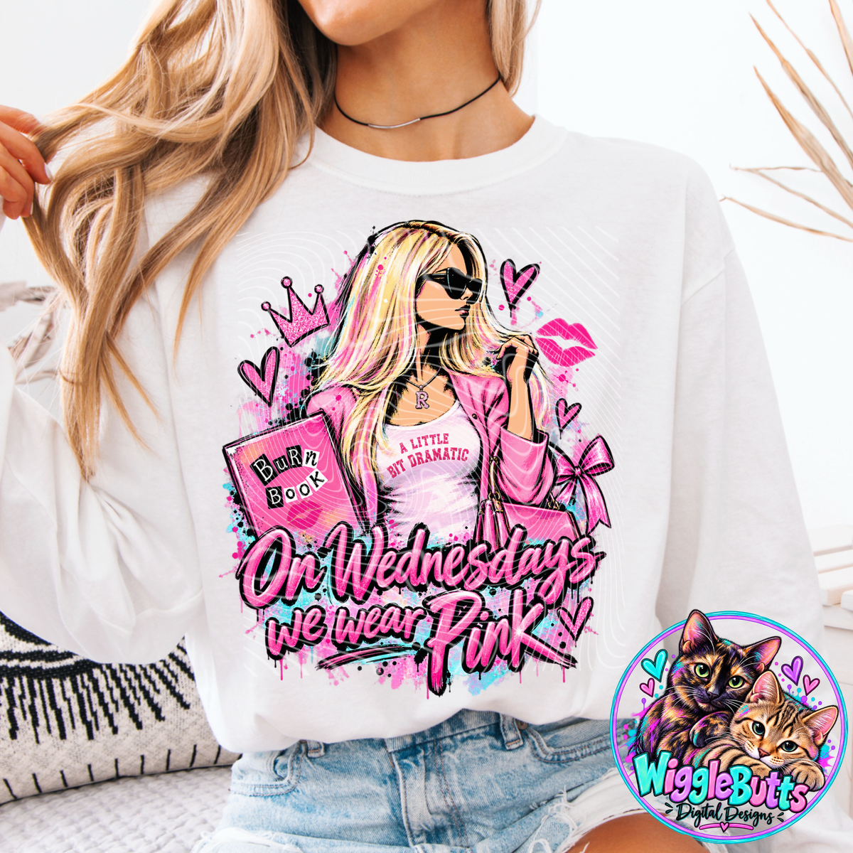 We wear Pink Girls PNG Design