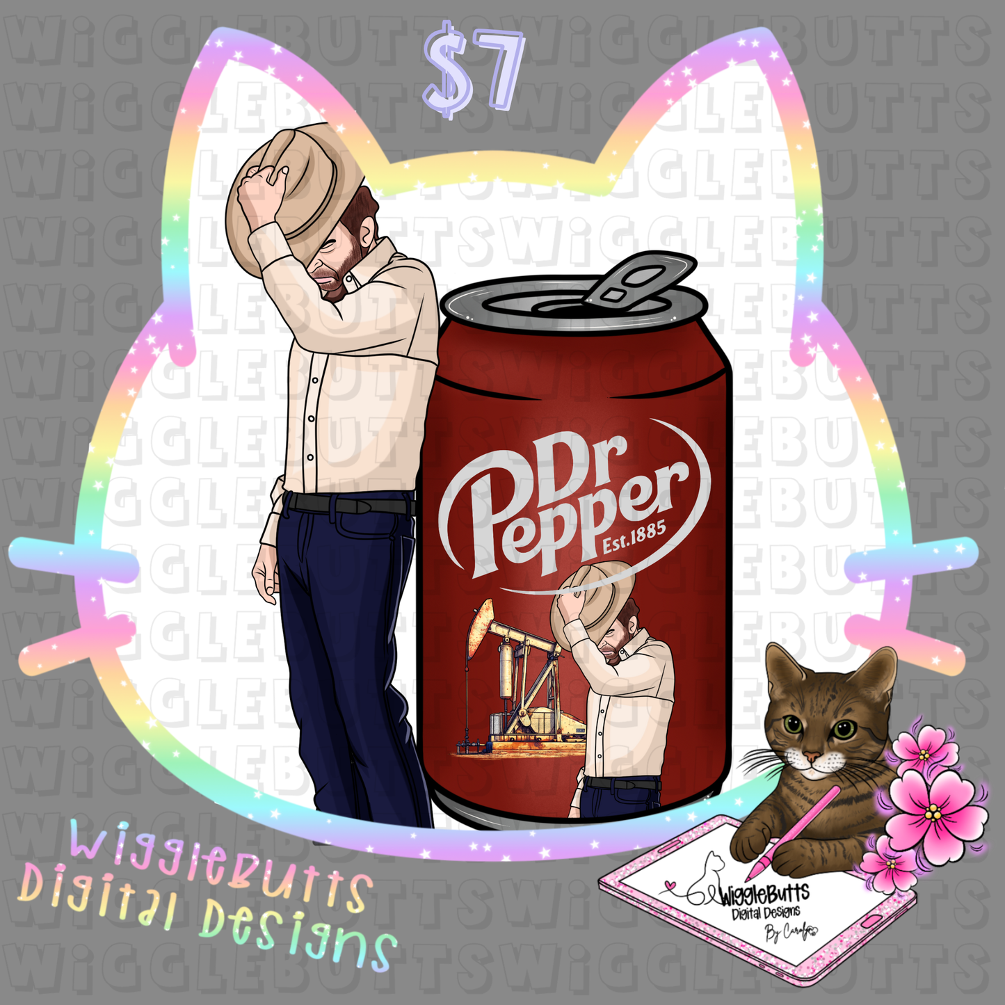 Oil TV Show Soda Can ClipArt Bundle