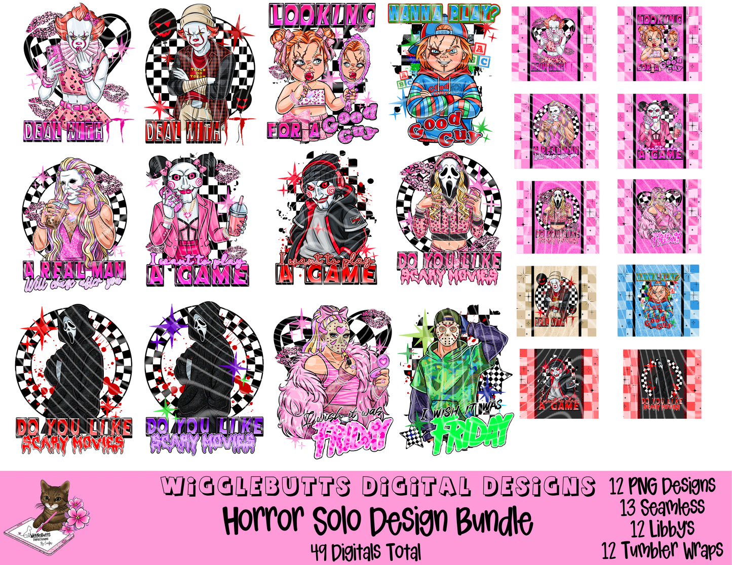Horror Characters Solo Design Bundle