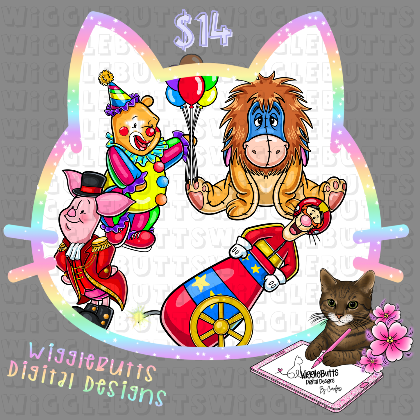 Honey Bear Circus Carnival ClipArt Bundle