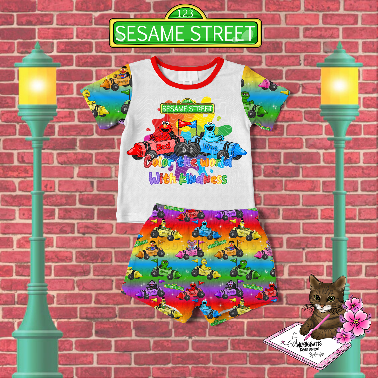 Old School Retro SS Street Kids Crayon Go Karts Solo Design Bundle