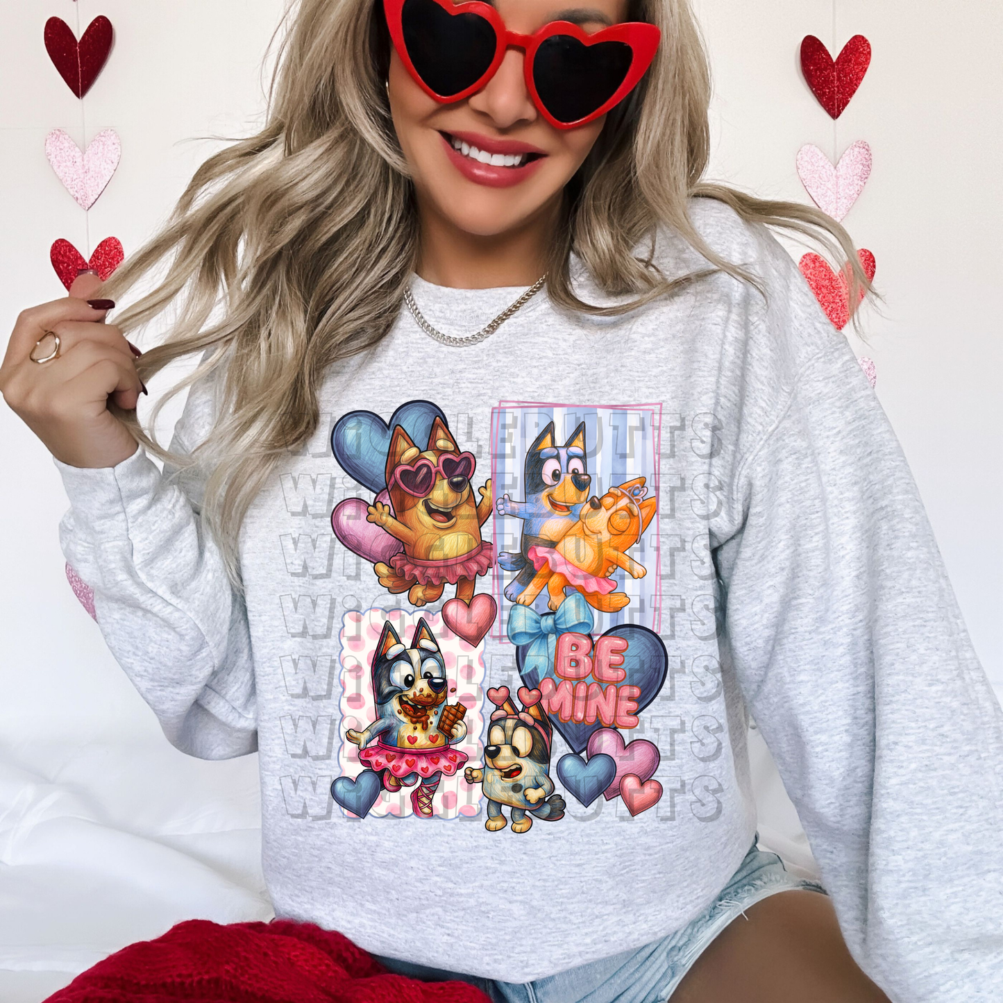 Blue Dog Puppies Valentine's Day Design Collab with KCDC and BeeUTifullYou