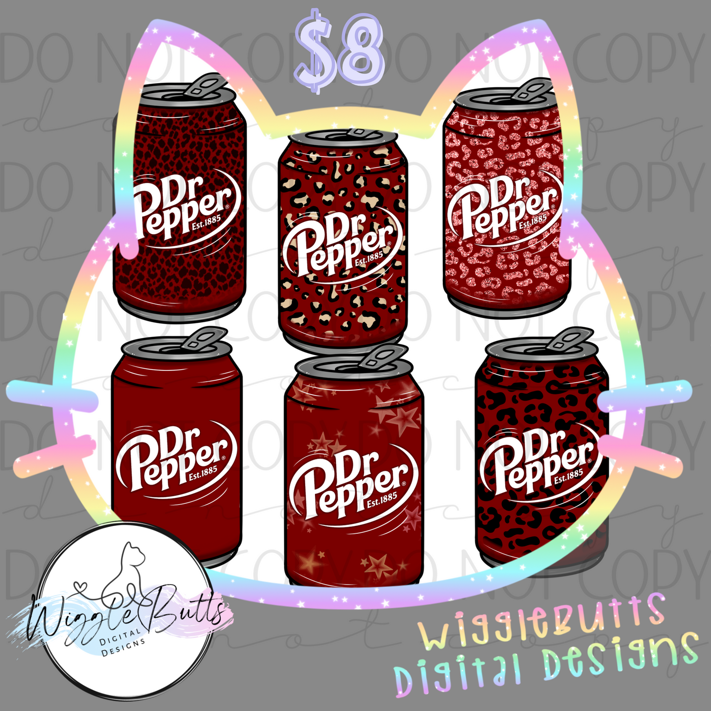 Boujee Soda Cans ClipArt Bundle