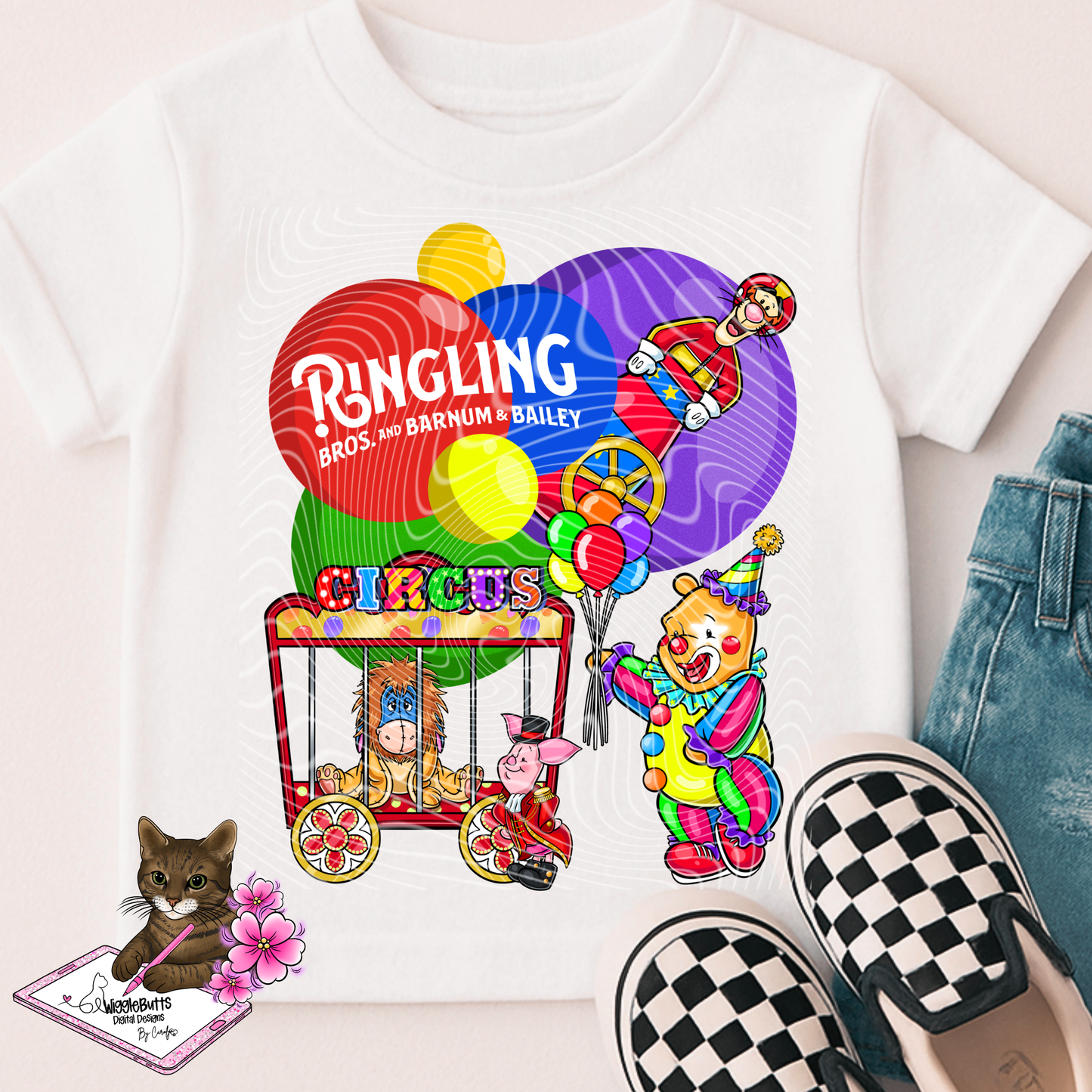 Honey Bear and Friends Circus Carnival PNG Design