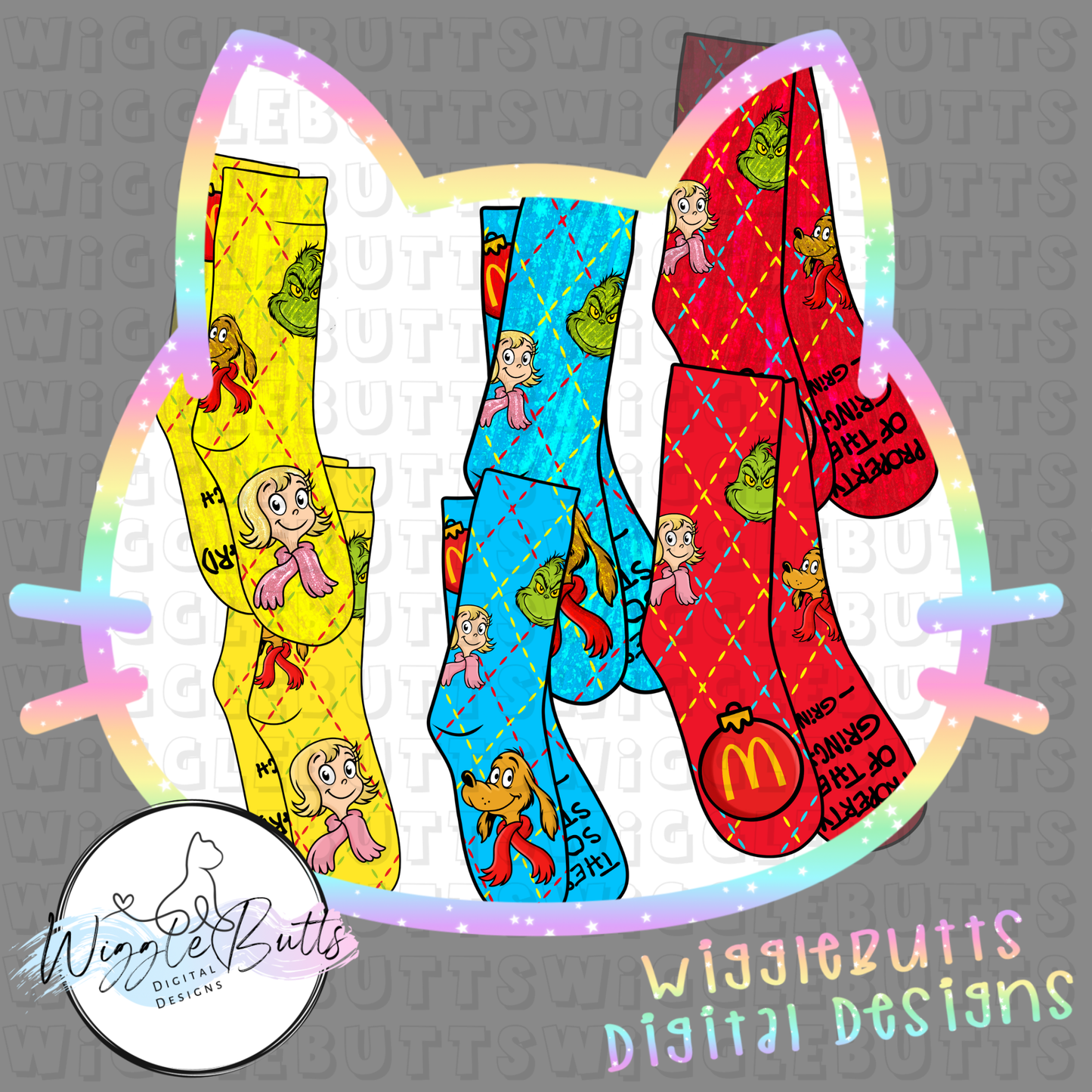 Adult H@ppy Meals Green Guy ClipArt Bundle