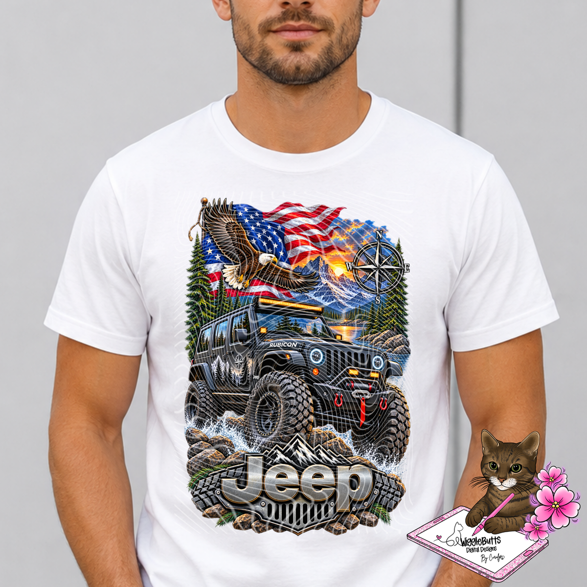 Off Road Patriotic PNG Design