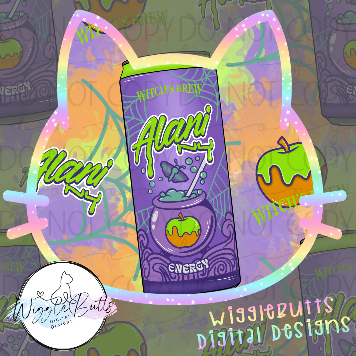 Energy Drink Witch Brew Seamless File