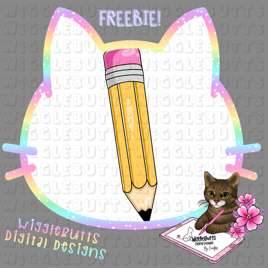 Back to School Supplies Pencil ClipArt Piece