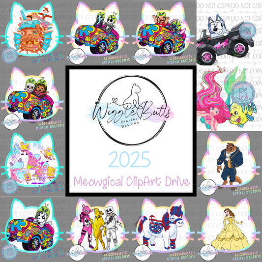 2025 Yearly Meowgical ClipArt Drive