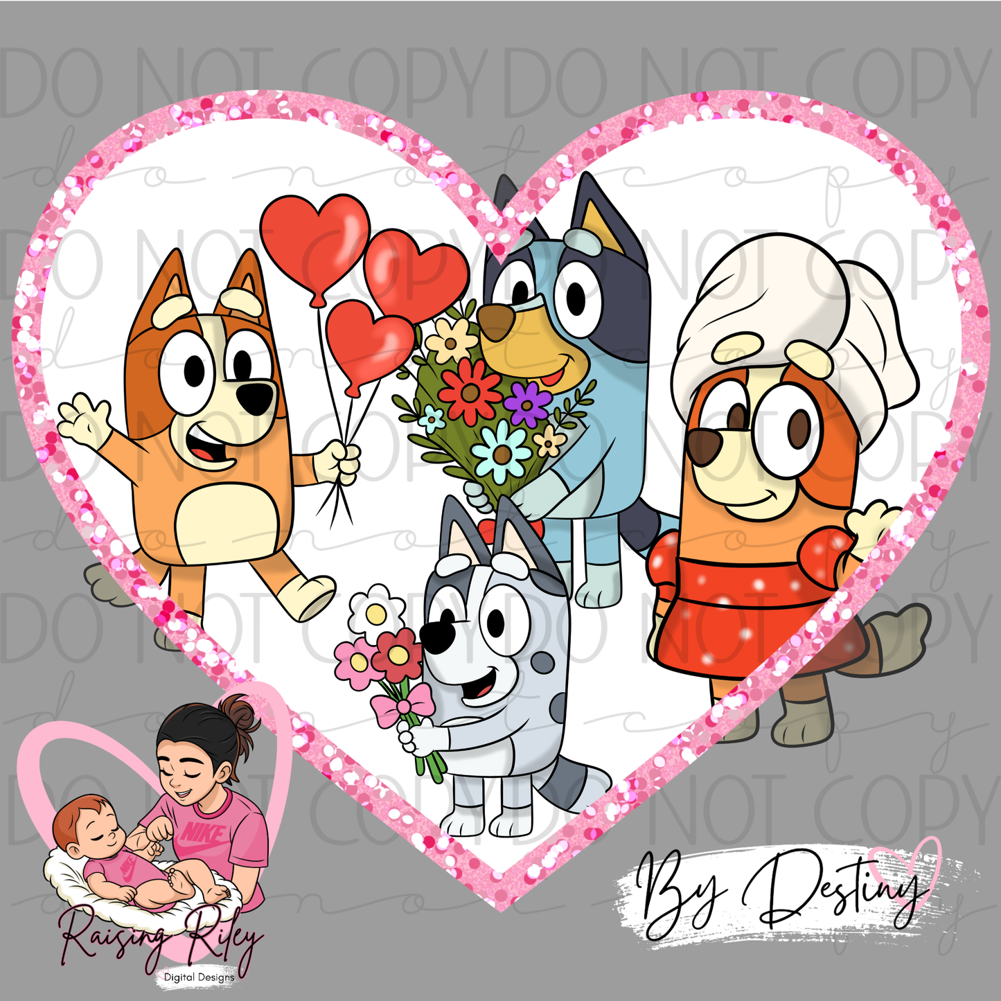Blue Dog Puppies Valentine's Day Collab with RRDD