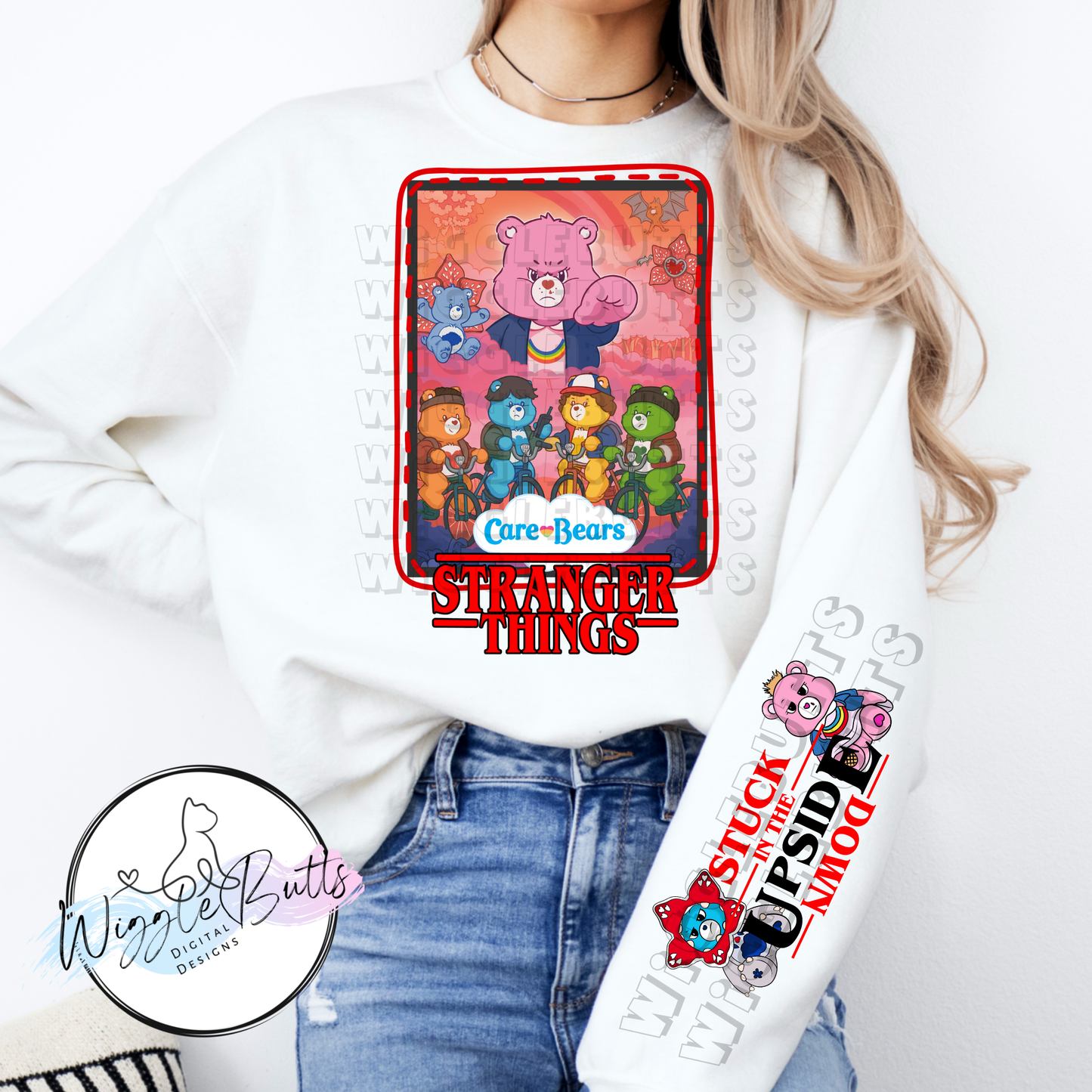 ST Strange Retro Bears PNG Design and Matching PNG Sleeve Design