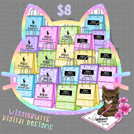 Boujee Horse Shopping Bags ClipArt Bundle