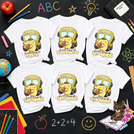 Kitty and Friends Yellow Dog Back to School Grade level Design Bundle