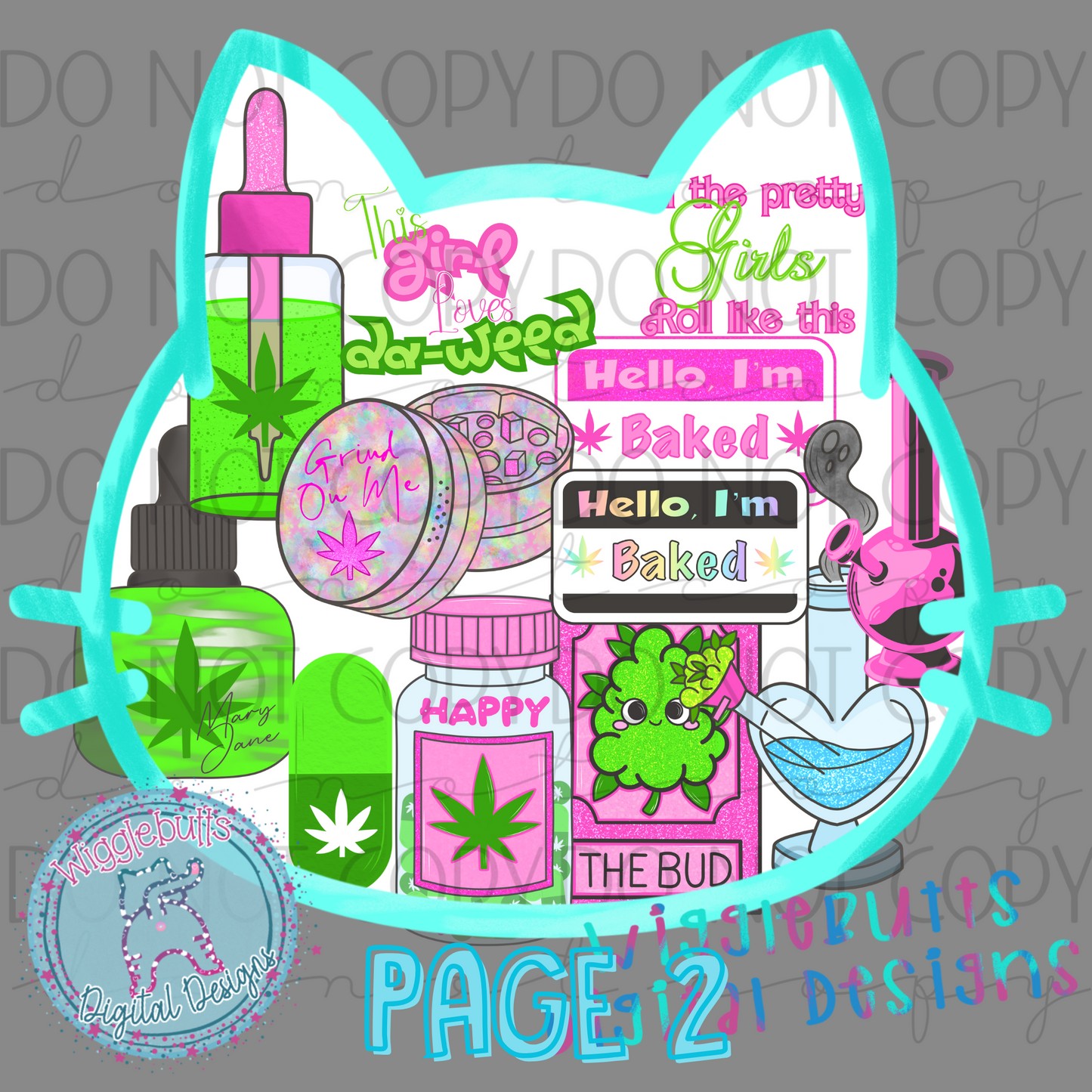 420 Weed Smoker ClipArt Bundle