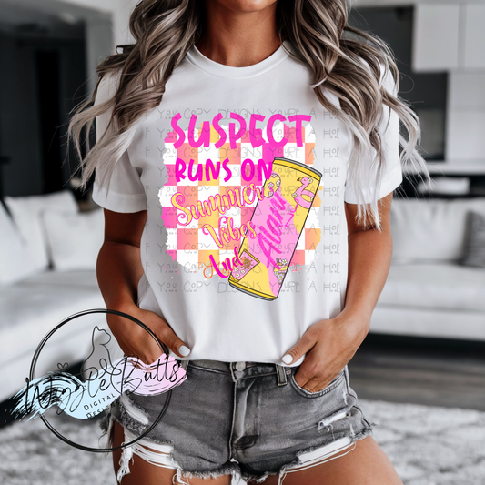 Energy Drink Summer Vibes PNG Design