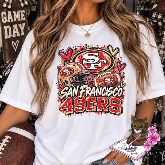 Football Painted PNG Design
