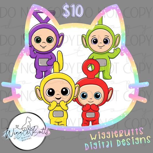 Colorful Tubby Kids ClipArt Bundle