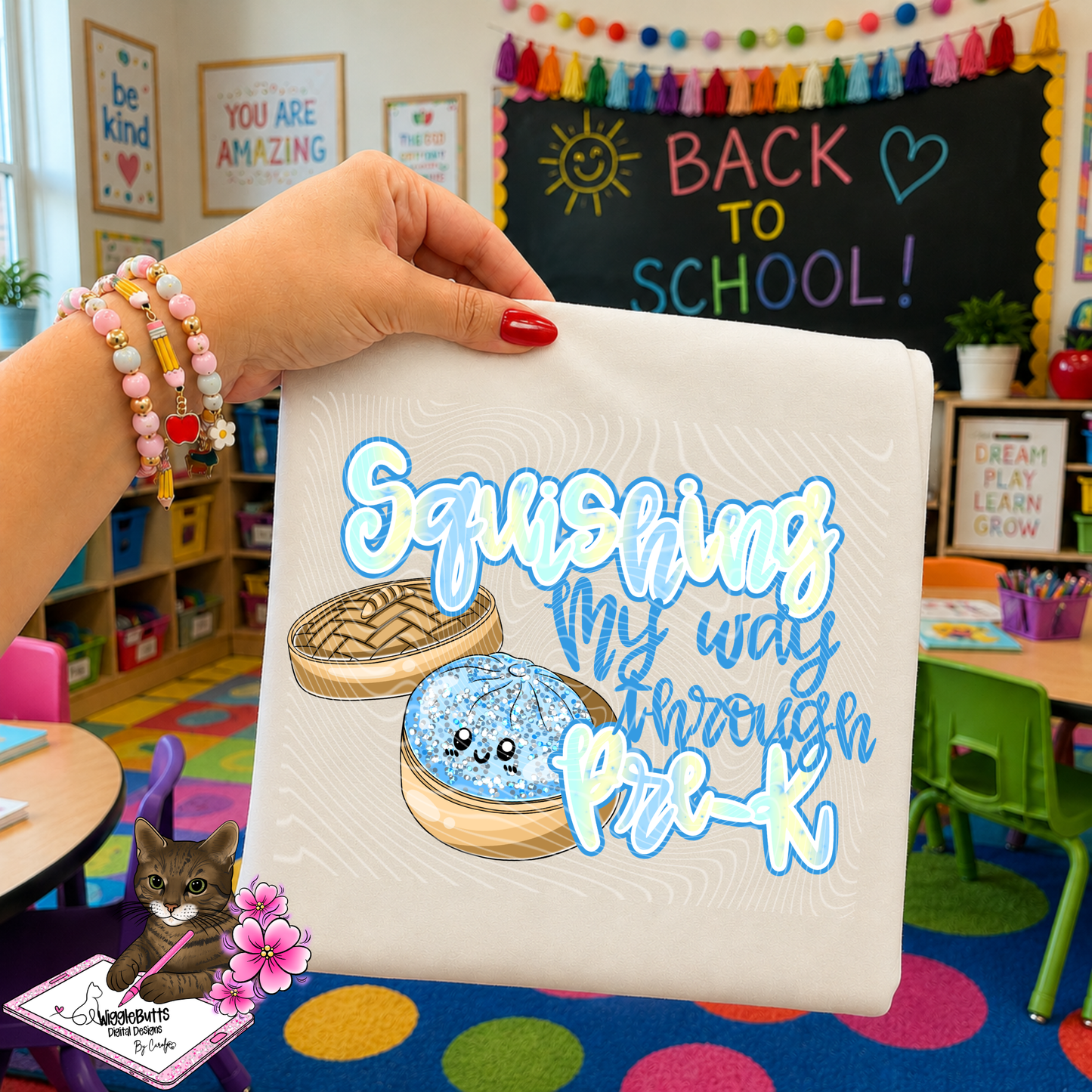 Back to School Squishing My Way Through Grade Levels Teacher Design Bundle