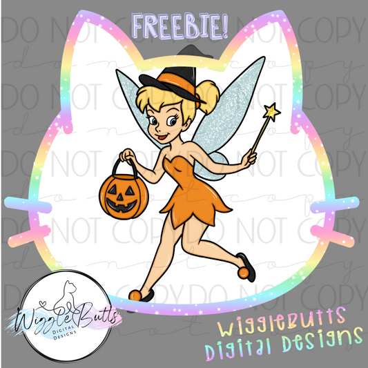 Halloween Fairy ClipArt Piece