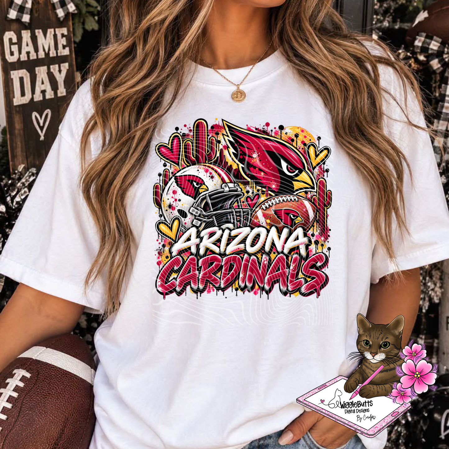 Football Painted PNG Design