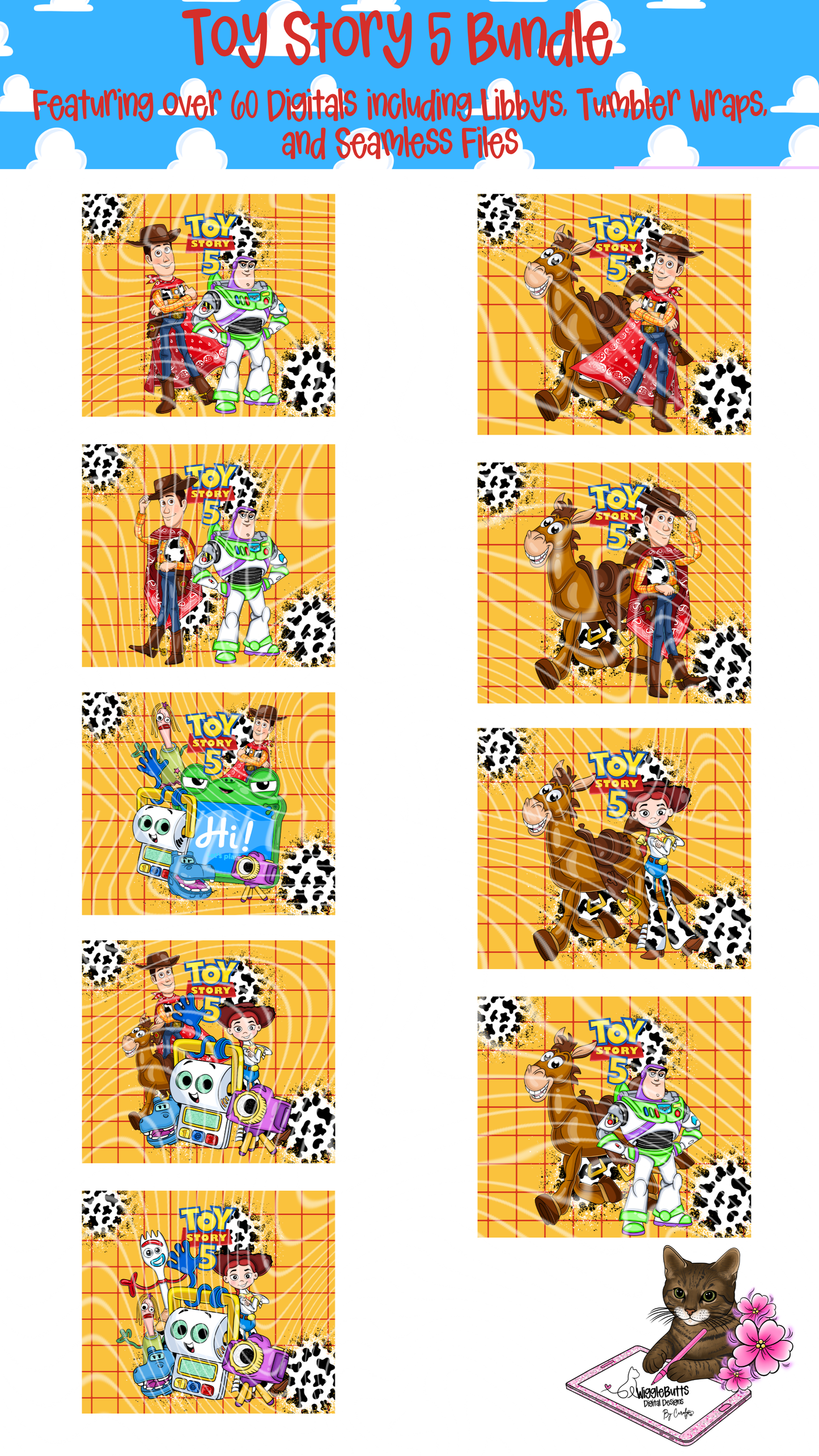 Toys Number 5 Solo PNG Design Bundle