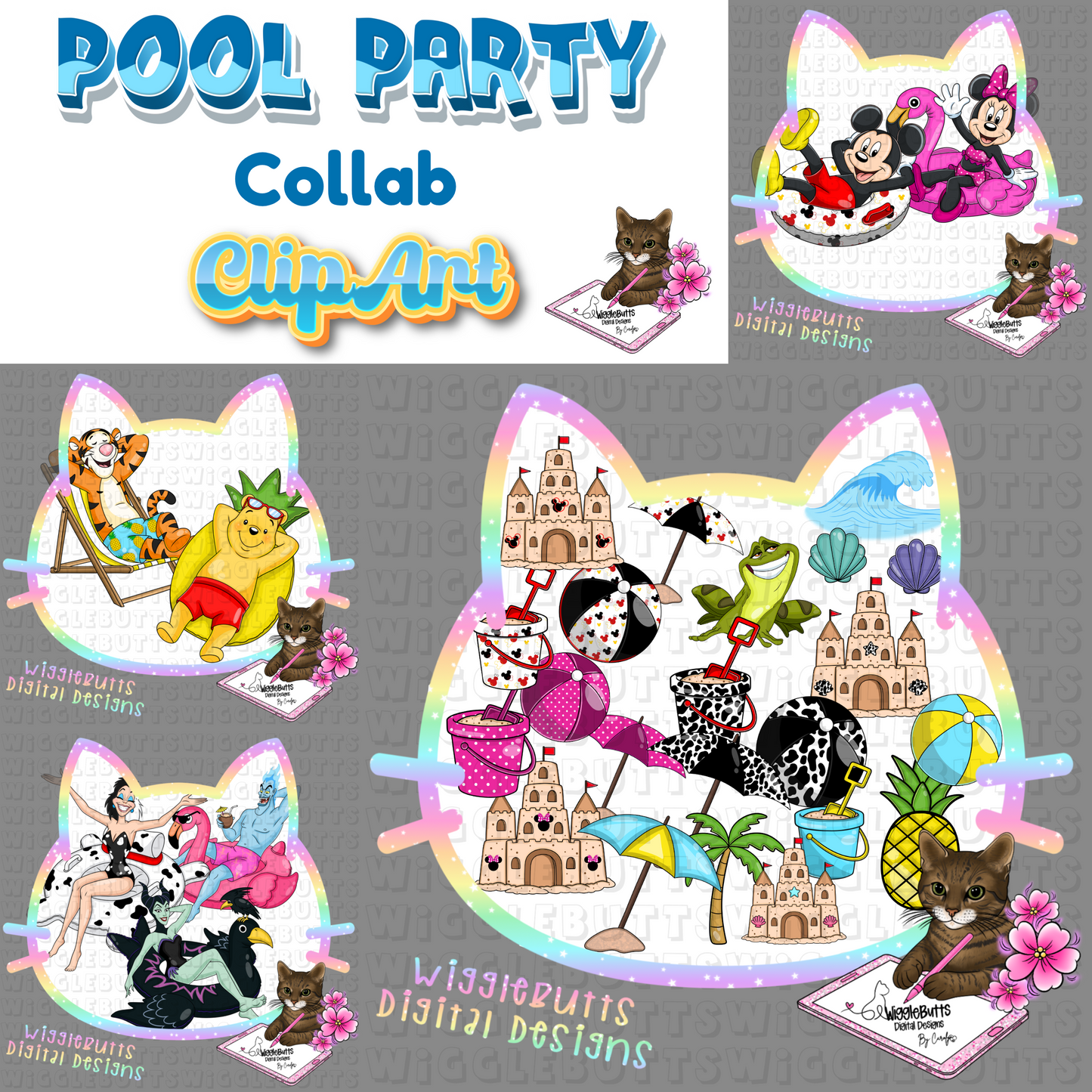 Pool Party Design and ClipArt Collab with KCDC and HSD