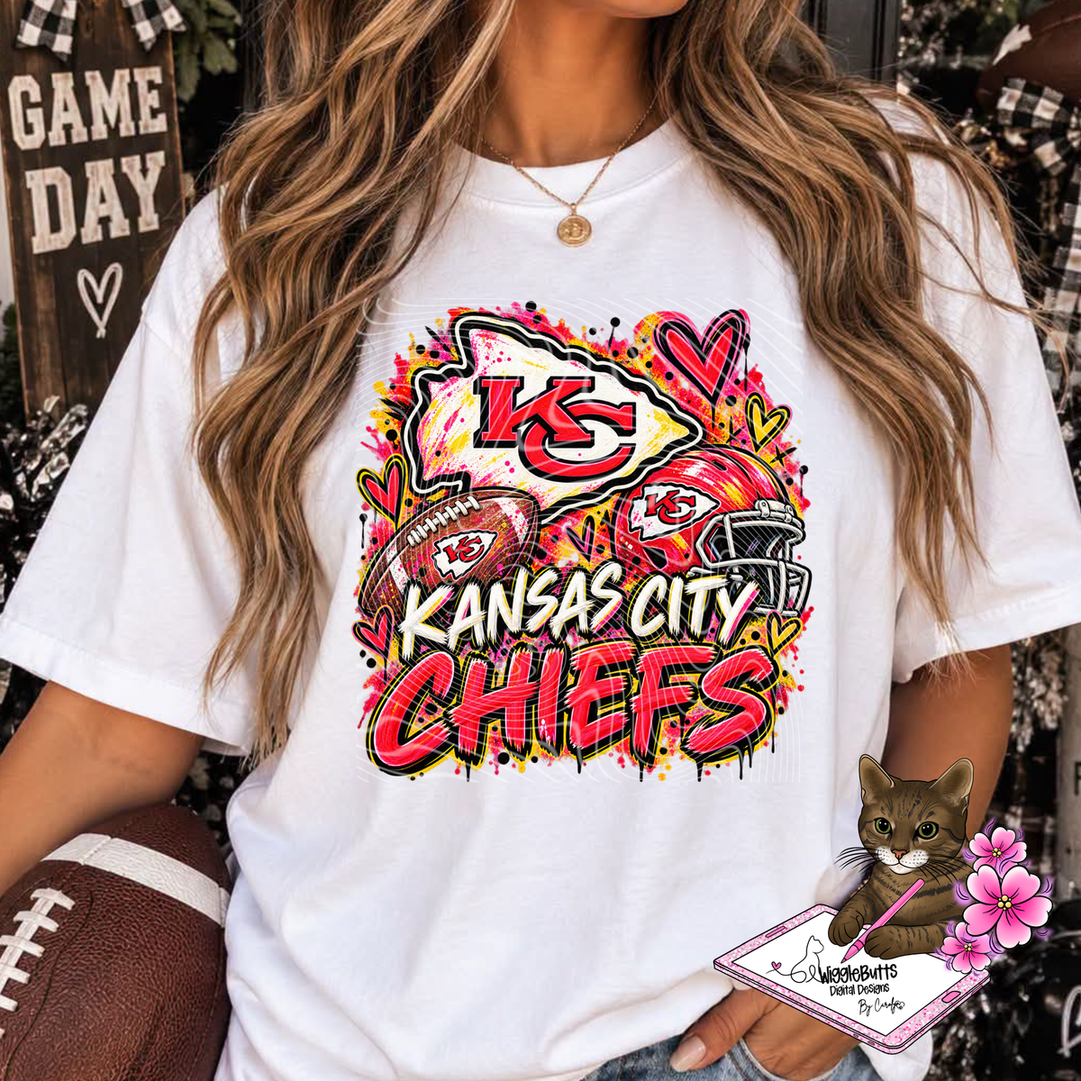 Football Painted PNG Design