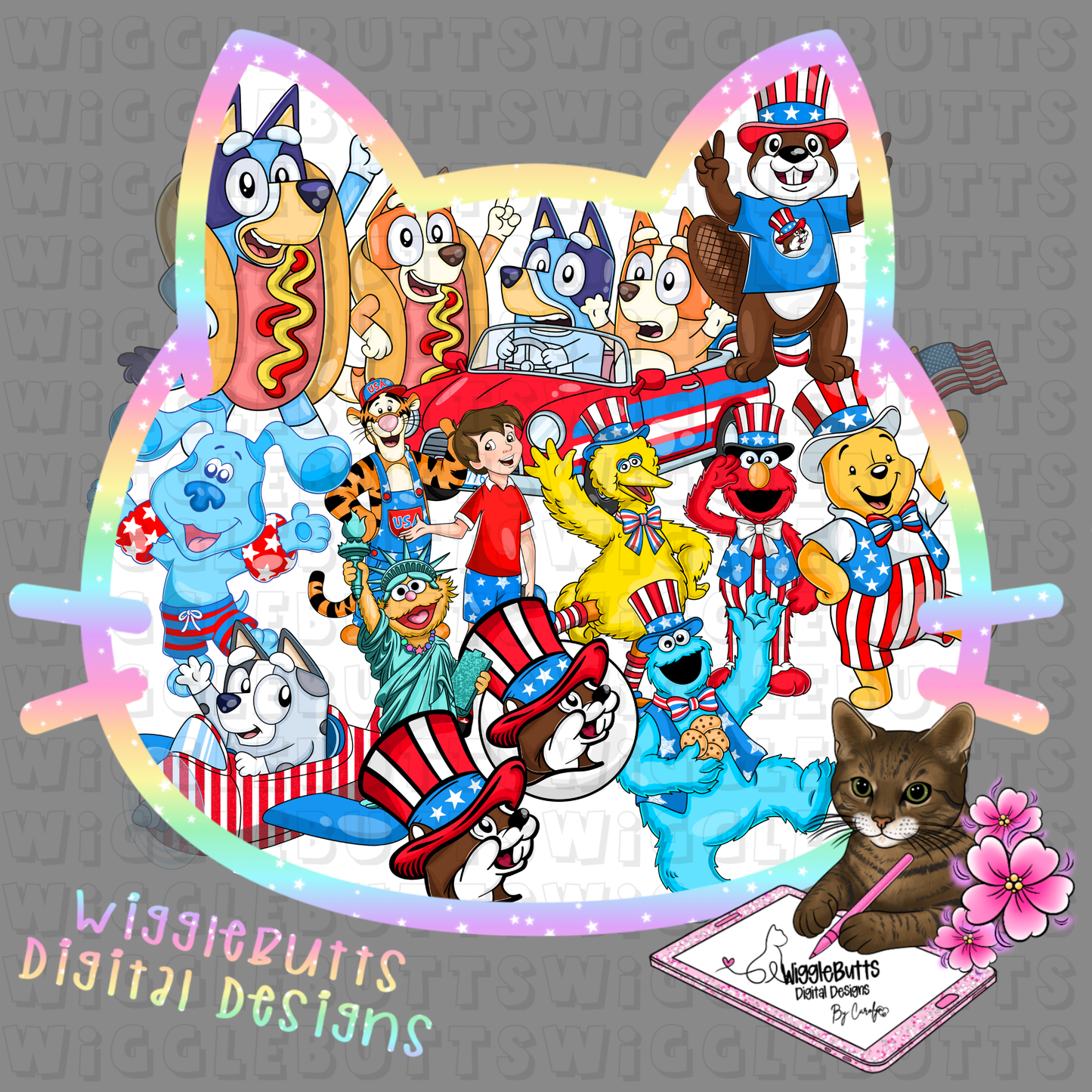 Fireworks And Freedom 4th of July ClipArt and Design Collab with RRDD and LDC