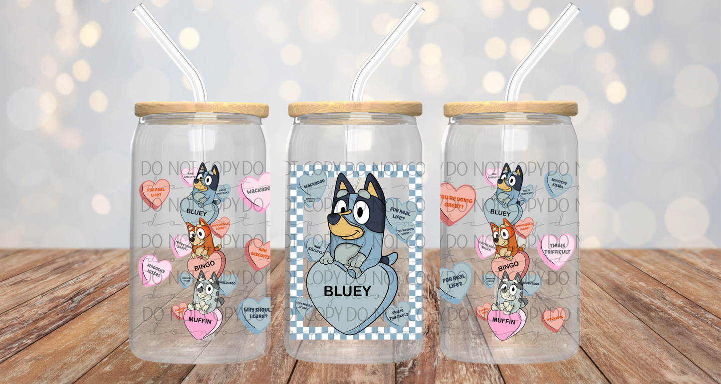 Blue Dog Puppies Valentine's Day Design Collab with KCDC and BeeUTifullYou