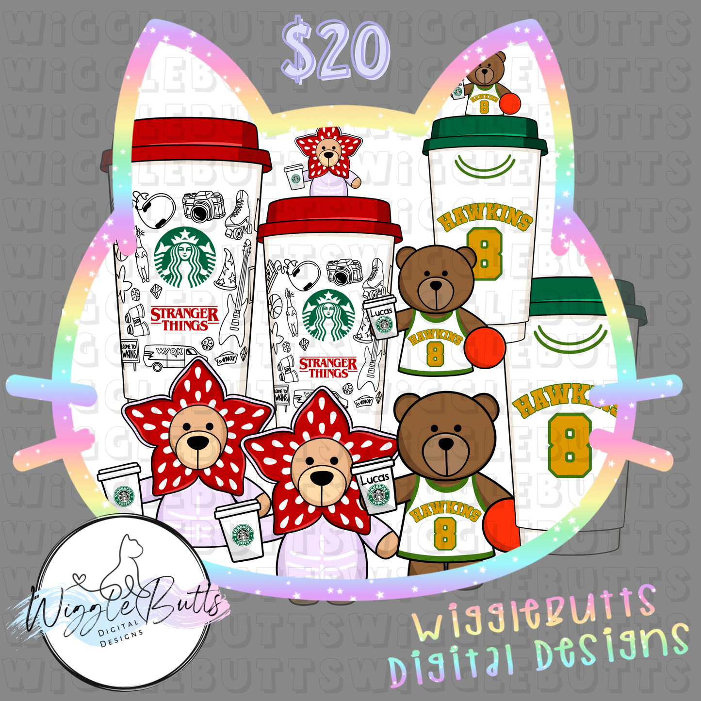Coffee Lovers Bears ST Monster Kids ClipArt Bundle