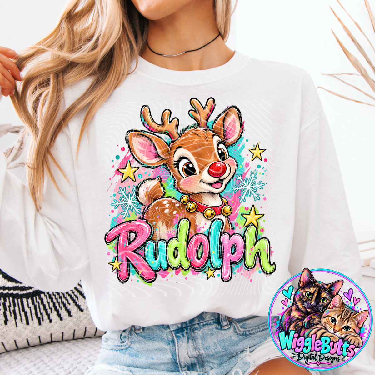 Reindeer Christmas Holiday PNG Design
