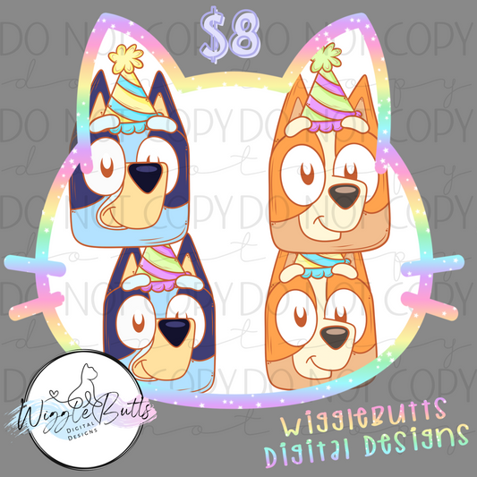 Dogs Puppy Birthday Girl Boy ClipArt Bundle