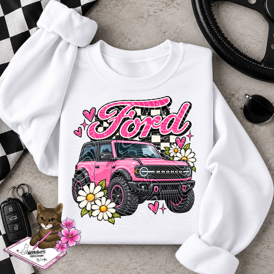 Pink Truck PNG Design