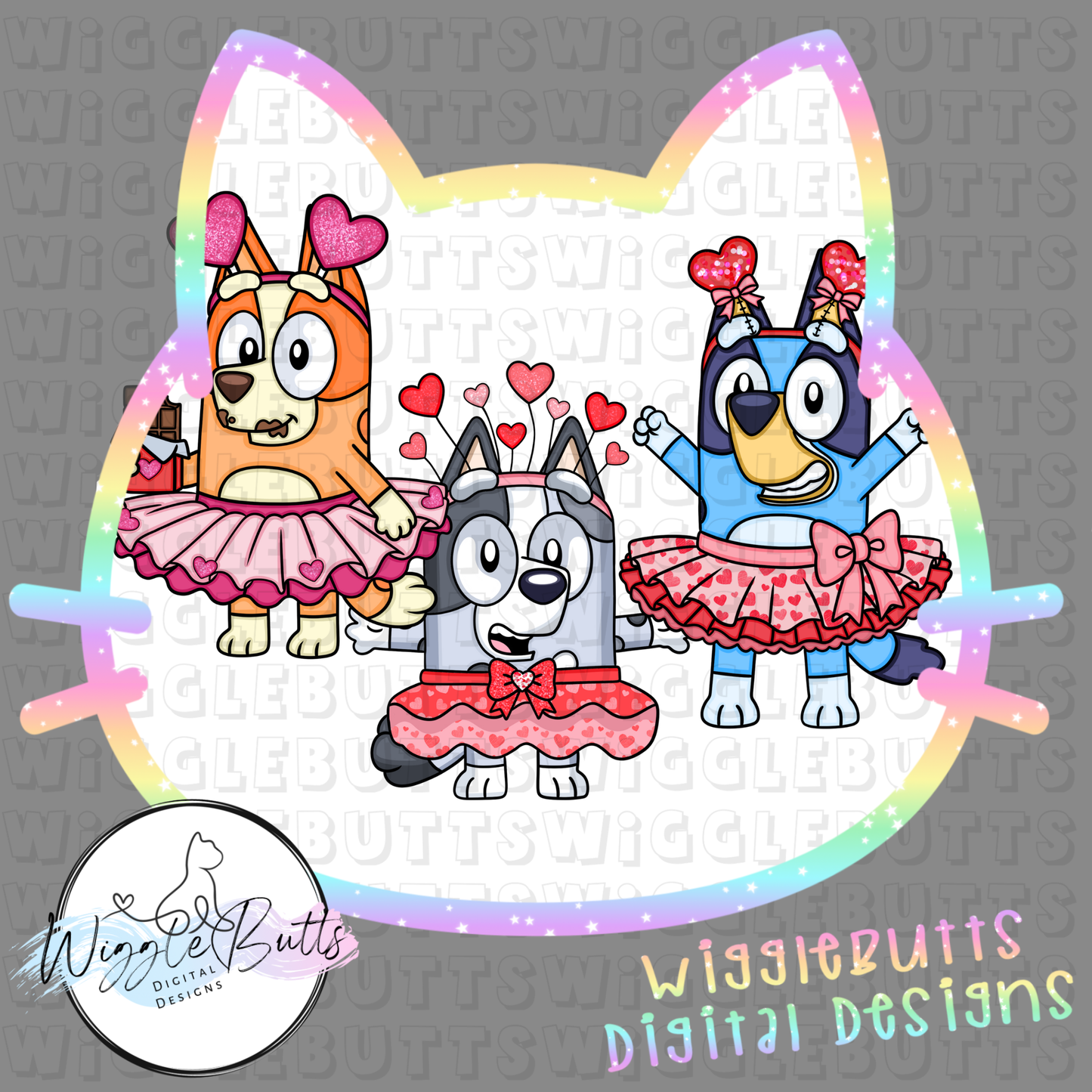 Blue Dog Puppies Valentine's Day Collab with RRDD