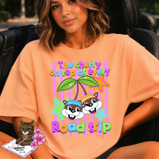 Gas Station Food Restaurant Beaver The cherry on top of every road trip PNG Design