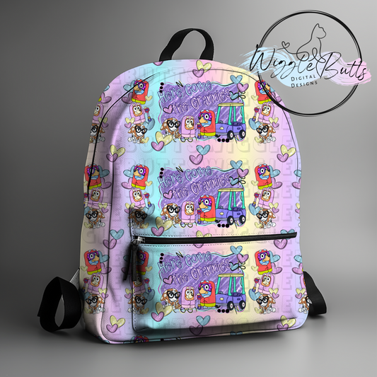 Blue Dog Puppies Grannies Seamless File